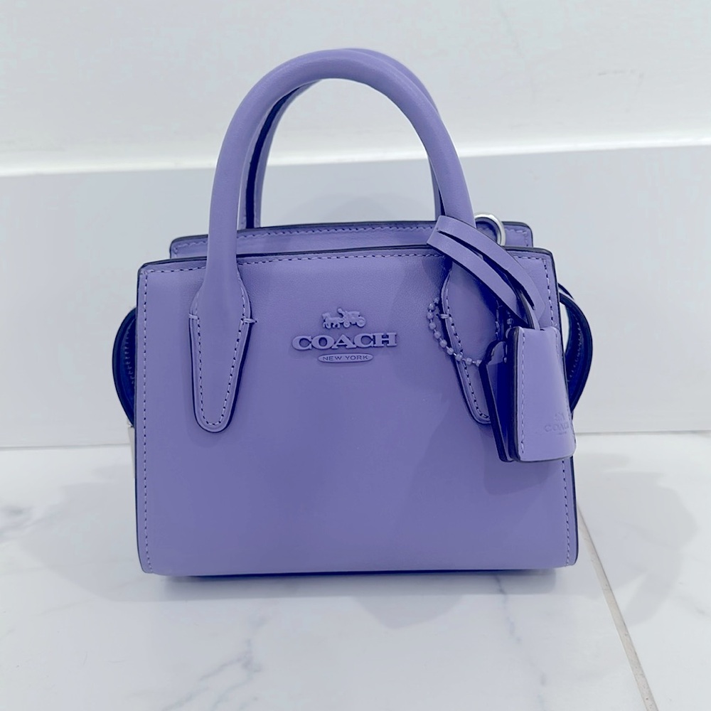 NWT Coach CO974 Andrea Mini Carryall IN LIGHT VIOLET